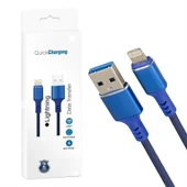 iPhone Uyumlu USB To Lightning Örgülü Siyah Telefon Şarj Kablosu - 4