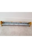75 Cm Güvercin Civciv Metal Galvaniz Yemlik - 1