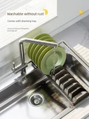Alüminyum Mutfak Çekmece Organizeri - Titanyum Gri Tabaklık - 410mm - 5