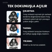 Enchen Blackstone Max Siyah Çift Yönlü Kavisli Bıçaklı Şarjlı Islak-Kuru Tıraş Makinesi thumbnail 3