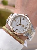 U.S.POLO ASSN Çelik Kordon 5 Atm Suya Dayanıklı Kadın Kol Saati+Bileklik Hediyeli USPA.2059.B03 - 1