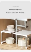 Çok Amaçlı Mutfak Rafı - Mikrodalga Fırın ve Airfryer Organizer - 36x26x28cm - 10