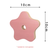 Ahşap Pegboard Aksesuarları - Pembe Yıldız * 2 - 1