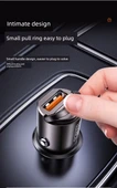 Gizli Araç Şarj Cihazı - Apple 8-14 Hızlı Şarj [USB+C] PD Hızlı Şarj Kablolu - 9