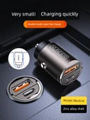 Gizli Araç Şarj Cihazı - Apple 8-14 Hızlı Şarj [USB+C] PD Hızlı Şarj Kablolu - 2