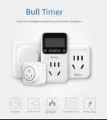 Elektrikli Araç Şarj Zamanlayıcı - 10A Zamanlayıcı 3 Pin Fiş 10 Saat İçinde Açma ve Kapama Geri Sayımı D-5 - 7