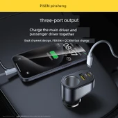 30W Araç Şarj Seti - 1.2m CC Kablolu thumbnail 4