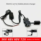 Elektrikli Araç Şarj Cihazı 36V-90V 2.1A Çift Port Standart Model - 2