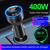 400W Süper Hızlı Şarjlı Araç Şarjı - Alaşım Siyah - 3