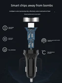 Hızlı Şarj Çift USB Araç Şarj Cihazı - Gümüş - 3