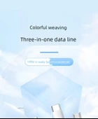 Çoklu Başlıklı 18W USB Şarj Kablosu - 2m Zarif Gri Yüksek Yoğunluklu Örgü İki Adet thumbnail 8