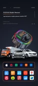 Bluetooth FM Verici MP3 Çalar Araç Şarj Cihazı - En İyi Versiyon + Geek 3'ü 1 Arada Kablo - 9