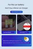 Volkswagen Bora Uyumlu 120W Gizli Araç Şarj Cihazı - Siyah - 6