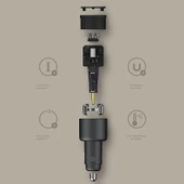 Xiaomi 100W Hızlı Şarj Araç Şarj Cihazı - 1A1C USB-C ve USB-A Portlu - 3