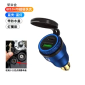 Motosiklet Çakmaklık Şarj Aleti - Mini Mavi (Mavi Işıklı) QC3.0+PD Süper Hızlı Şarj - 1