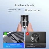 Volkswagen Gizli Araç Şarj Cihazı - 45W Mini Alaşım Siyah + Üçü Bir Arada Data Kablosu - 5
