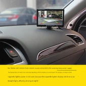 5 inç LCD Ekranlı 12V 6m Kablolu Araç Kameralı Araba Arka Görüş Sistemi - 4