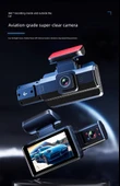 Ultra HD Araç İçi Kamera - Ön Kayıt - Çift Braket, Kartsız - 10