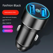 Volkswagen Polo Araç Şarj Cihazı Çift USB 36W - Siyah - 1