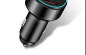 Volkswagen Polo Araç Şarj Cihazı Çift USB 36W - Siyah + 3'ü 1 Arada Kablo - 10
