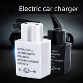 Elektrikli Araç Şarj Cihazı 2A Siyah Çift USB - Apple 1m Hızlı Şarj Kablolu - 3