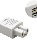 Elektrikli Araç USB Şarj Aleti 2A Çift USB Beyaz + Üçlü Data Kablosu thumbnail 5