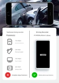 Ultra HD 1440p Araç İçi Kamera APP İnternetli - Tek Lens, 32GB Kart - 11