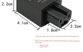 Elektrikli Araç USB Telefon Şarj Cihazı - 2A Çift USB Siyah + Apple Kablosu - 10
