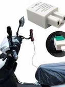 Elektrikli Motosiklet USB Şarj Cihazı 2A Beyaz Çift USB - Kablosuz - 4