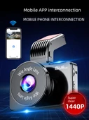 Ultra HD 1440p Araç İçi Kamera APP İnternetli - Tek Lens, 32GB Kart - 2