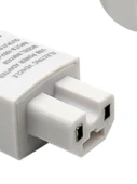 Elektrikli Araç USB Şarj Aleti 2A Çift USB Beyaz + Üçlü Data Kablosu thumbnail 2