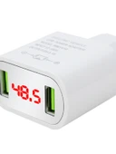 Elektrikli Motosiklet USB Şarj Cihazı 2A Beyaz Çift USB - Kablosuz - 2