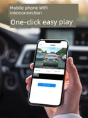 Ultra HD 1440p Araç İçi Kamera APP İnternetli - Tek Lens, 32GB Kart - 3