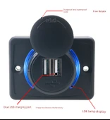 Standart Araç USB Şarj Aleti 12V-24V 3.1A Kırmızı thumbnail 8