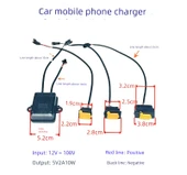 12-108V Elektrikli Araç USB Şarj Cihazı - 18W Hızlı Şarj 1.9cm Küçük Delik QC3.0 - 6
