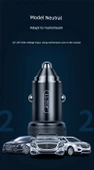 Çift Portlu QC2.0 PD12W Araç Şarj Cihazı - Siyah - 8
