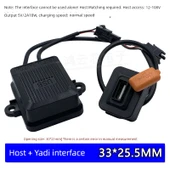 12-108V Elektrikli Araç USB Şarj Cihazı - 18W Hızlı Şarj 1.9cm Küçük Delik QC3.0 - 11