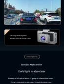 Çift Lensli Araç İçi Kamera - 1440p Standart Sürüm - 64GB - 10