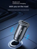 25W Mini Metal Araç Şarj Cihazı - Manyetik Hızlı Şarj Kablolu - 4