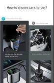 120W Araç Şarj Cihazı - 360W Android Seti (5 Port) Teleskopik Kablo + Type-C Kablo thumbnail 8