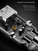 25W Mini Metal Araç Şarj Cihazı - Manyetik Hızlı Şarj Kablolu - 8