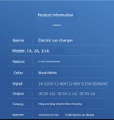Elektrikli Araç USB Şarj Başlığı - 1A Siyah - 11