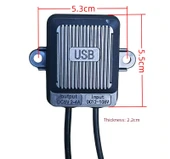 12-108V Elektrikli Araç USB Şarj Cihazı - 18W Hızlı Şarj 1.9cm Küçük Delik QC3.0 - 7