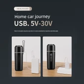 Araba Su Isıtma Termosu - Siyah - 500ml - USB - 2