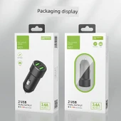 Araç Şarj Cihazı - Çift USB Portlu - Siyah - 6