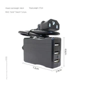 48V-84V Elektrikli Araç USB Şarj Aleti - Üç Girişli + Type-C Kablo - 3