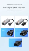 Alüminyum Alaşım PD + Süper Hızlı Şarj Yeni GB 2+2 Fiş ve 1.5m Type-C Hızlı Şarj Kablosu - 8