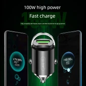 Çift Portlu PD20W QC3.0 20W C-L 2 Metre Araç Şarj Cihazı thumbnail 4