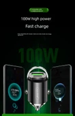 Çift Portlu PD20W QC3.0 66W Plastik Halkalı Araç Şarj Cihazı - 10