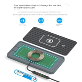 20W Araç İçi Kablosuz Şarj Paneli - Düşük Sıcaklık, Dikey 30cm USB - 11